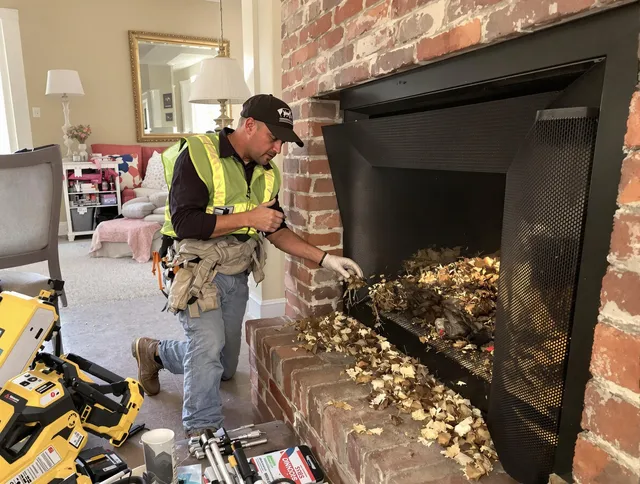 Safe screening installation by Whitman Chimney Sweep in Whitman, MA