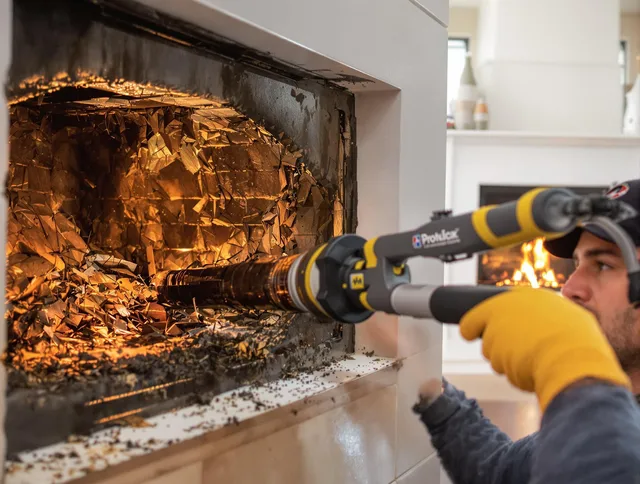 Professional chimney cleaning by Whitman Chimney Sweep in Whitman, MA