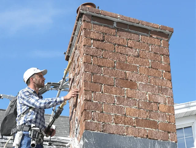 Brickwork for a chimney rebuild by Whitman Chimney Sweep in Whitman, MA