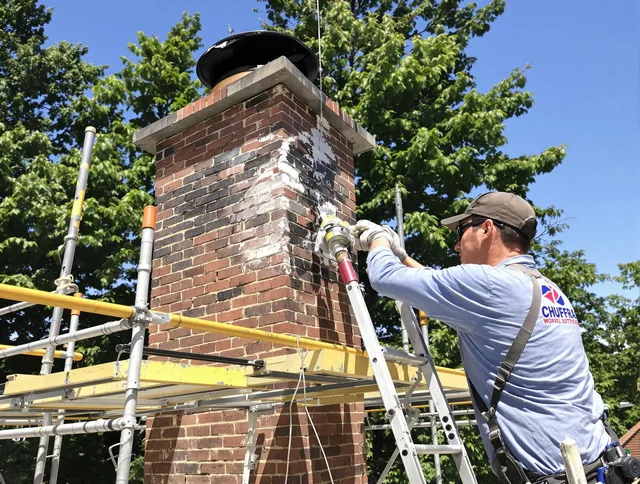 Structural chimney repair by Whitman Chimney Sweep in Whitman, MA