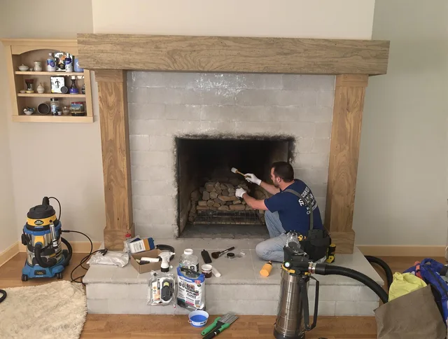 Detailed creosote removal process by Whitman Chimney Sweep in Whitman, MA